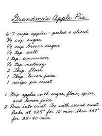A photo of a handwritten recipe card redrawn by MakerWizard in the Handwriting style